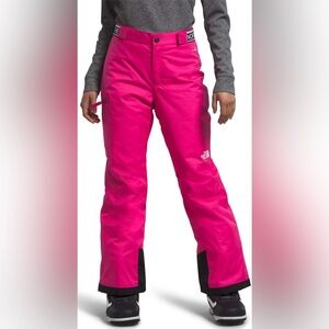 Northface girls freedom insulated pants pink